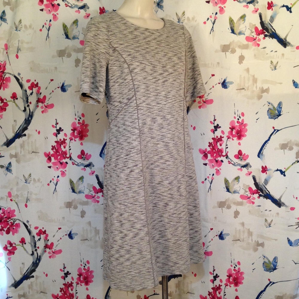 Chico's Striped Shift Dress Size Small - Picture 4 of 8